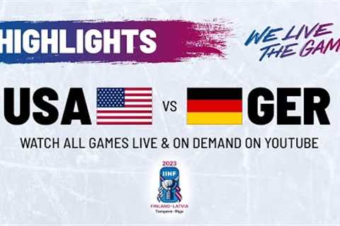 Highlights | USA vs. Germany | 2023 #IIHFWorlds