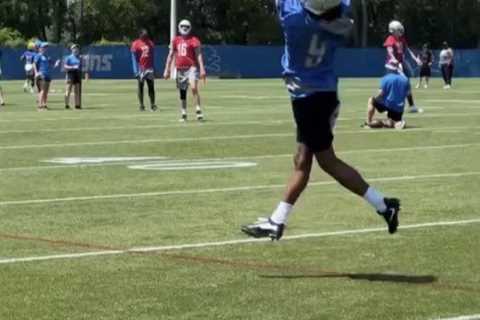 Detroit Lions OTA highlight: Jameson Williams makes spectacular catch