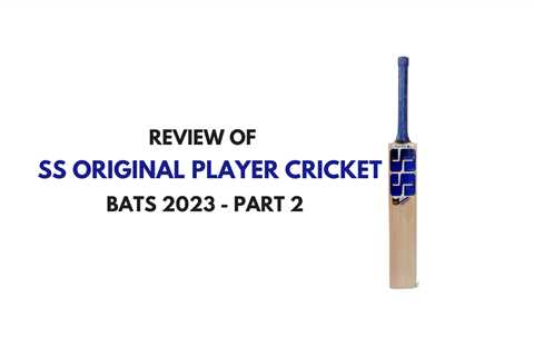 SS Original Player Cricket Bats 2023 - Bat Summary and Review