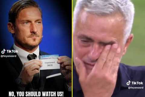 Feyenoord brutally mock crying Jose Mourinho after beating him to Champions League football