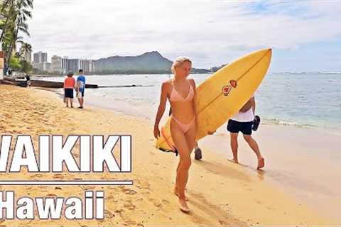 WALKING HAWAII | Fort DeRussy Beachwalk in Waikiki