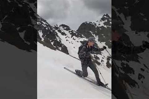 Cross Country Downhill Telemark skiing, June 9th 2023