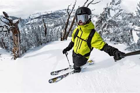 Skiing Pow Runs at Mammoth Mountain - POV