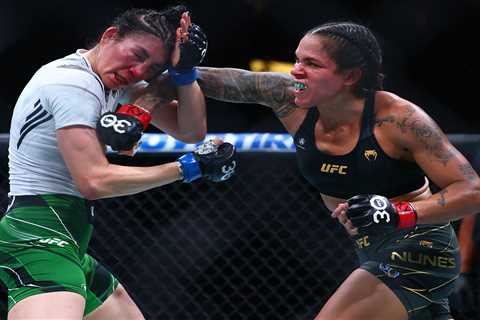 UFC legend retires in emotional scenes as champ lays down her belts in octogan and says ‘mum..