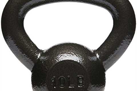 Amazon Basics Cast Iron Kettlebell - 10 Pounds, Black from Amazon Basics