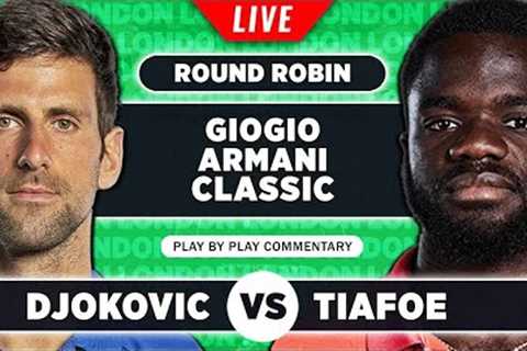 DJOKOVIC vs TIAFOE | Giorgio Armani Classic 2023 | LIVE Tennis Play-by-Play Stream