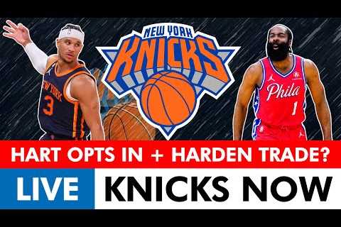 BREAKING: Knicks INTERESTED In James Harden Trade + Josh Hart Opts Into Contract