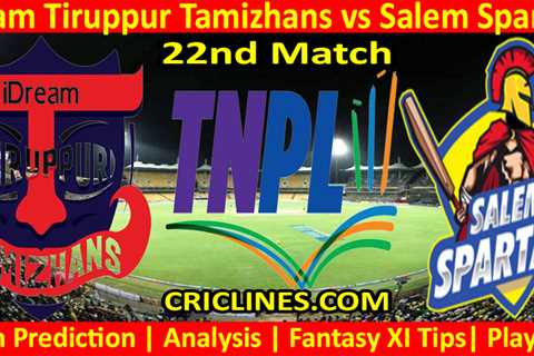 Today Match Prediction-ITT vs SS-TNPL T20 2023-22nd Match-Who Will Win