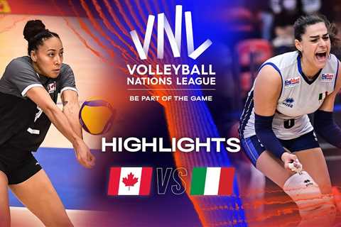 CAN vs.  ITA – Highlights Week 3 | Women’s VNL 2023