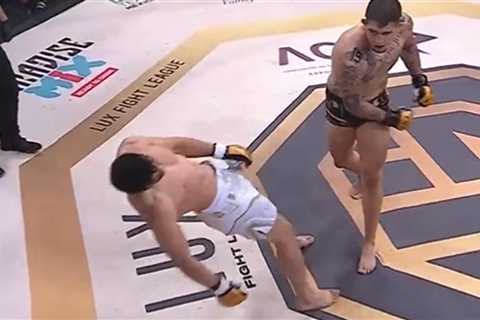 Video: Fighter scores epic walk-off KO in Mexican slobber knocker