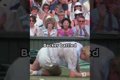 Boris Becker Dazzles and Dives His Way Into Wimbledon History Books #shorts