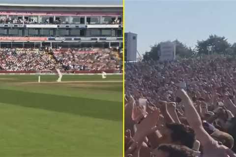 Fan footage of Ben Stokes’ Headingley Ashes heroics sees wild crowd and flying beers