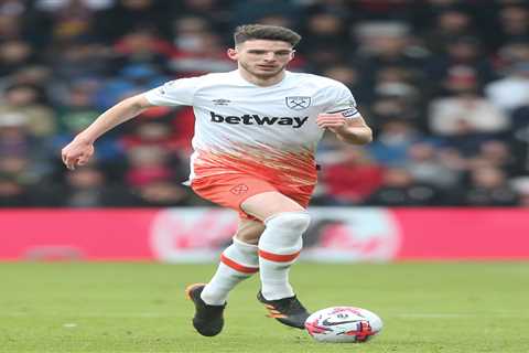 Arsenal ‘have reached total agreement on £105m Declan Rice transfer’ with West Ham star poised for..