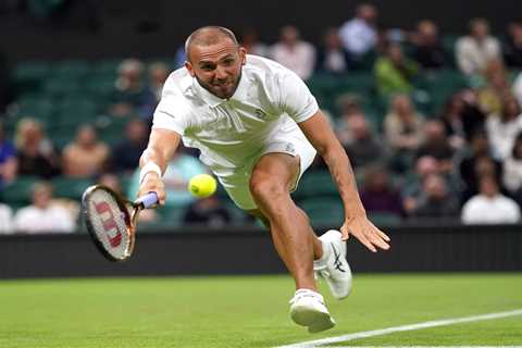 More Wimbledon heartache for struggling Dan Evans as British No2 crashes out in round one to..