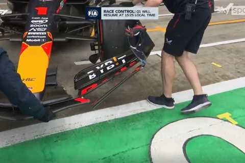 Max Verstappen grabs pole for British GP despite damaging Red Bull after embarrassing pit wall..