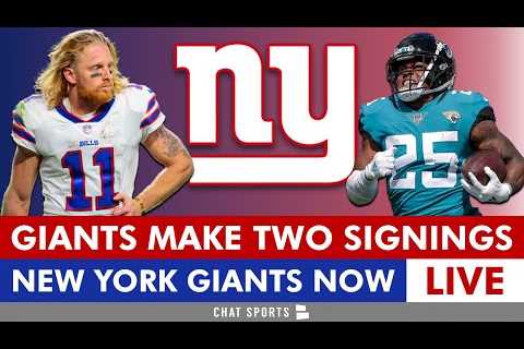 BREAKING: Giants Signing James Robinson & Cole Beasley In NFL Free Agency + Latest On Saquon..