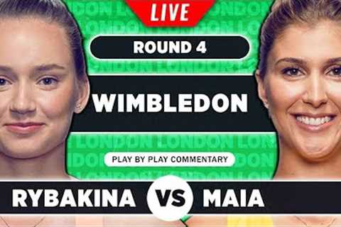 RYBAKINA vs HADDAD MAIA | Wimbledon 2023 | LIVE Tennis Play-by-Play Stream