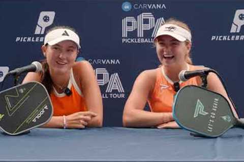 Anna Leigh Waters & Anna Bright Women's Singles Finalists - Interview