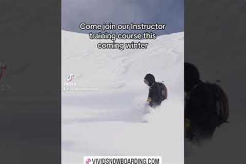 COME JOIN OUR INSTRUCTOR TRAINING COURSE #snowboarding #shortsclip #verbier #snowboard #instructor