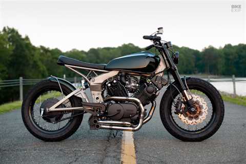 Muy Bueno: A Yamaha XV920 Virago street tracker from Virginia