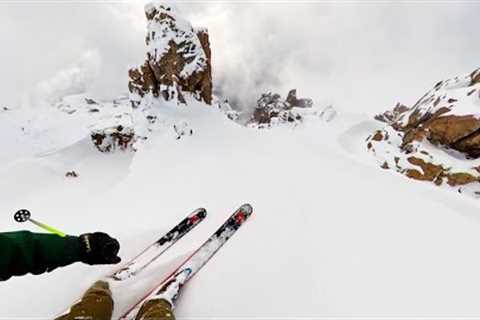 Skiing The Tower Chutes in Patagonia, Argentina