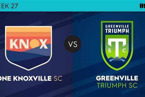 One Knoxville SC v Greenville Triumph SC: September 16, 2023