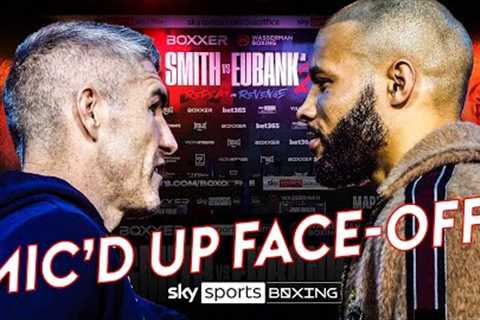 WHAT WAS SAID?! 🔥  Smith and Eubank Jr trade verbals at FIERY face-off!