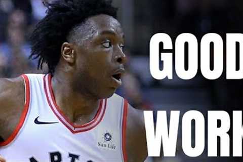 RAPTORS FAMILY: OG ANUNOBY IS TAKING HIS OOPPORTUNITY SERIOUSLY, WORKING AT STEPH'S CAMP...