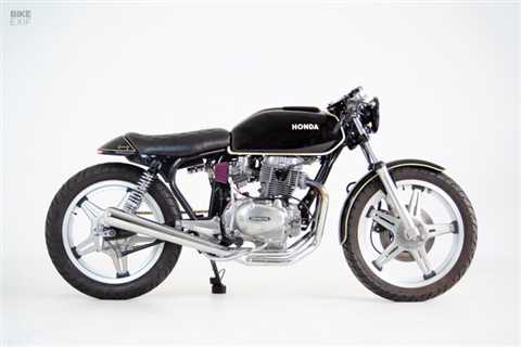 Ciao, Vincenzo! A suave Honda CB400 café racer from New Jersey