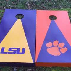 Divided House Boards | College Cornhole Boards