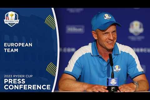 LIVE | European Team Press Conference | 2023 Ryder Cup