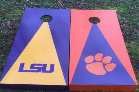 Divided House Boards | College Cornhole Boards