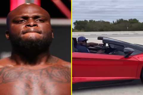 Derrick Lewis arrested for driving Lamborghini 86mph over speed limit days before UFC fight