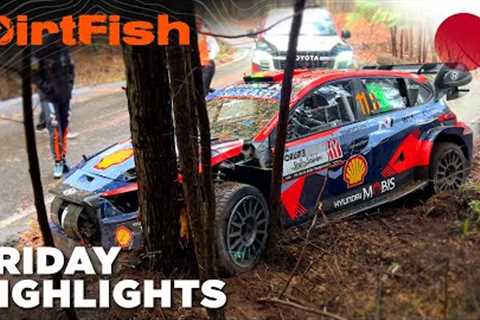 Wrecked Rally Cars | WRC Rally Japan 2023 Friday Highlights