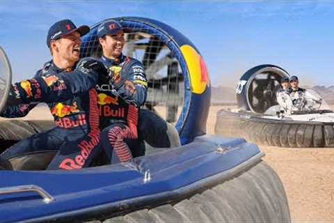 F1 Drivers Race Hovercrafts In The Desert 🇺🇸