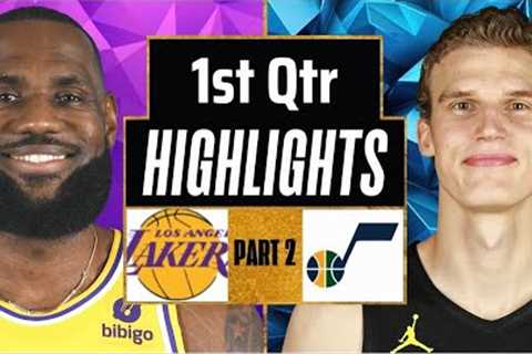 Los Angeles Lakers vs Utah Jazz 1st QTR - PART 2 Highlights | Nov 21 | 2023 NBA Regular Season