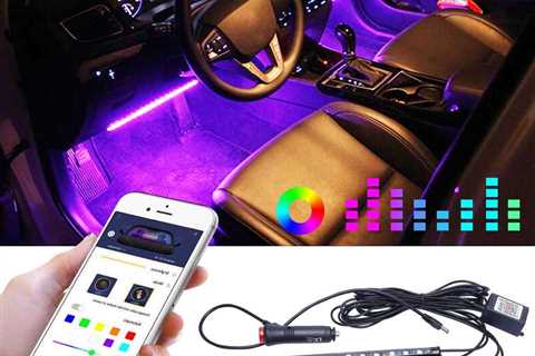 Bluetooth car interior lights with music sync