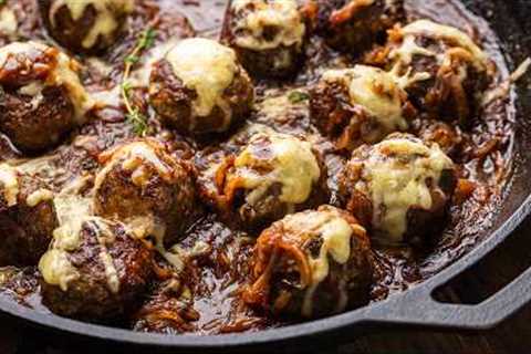 French Onion Meatballs - Insanely Delicious Flavor Combo