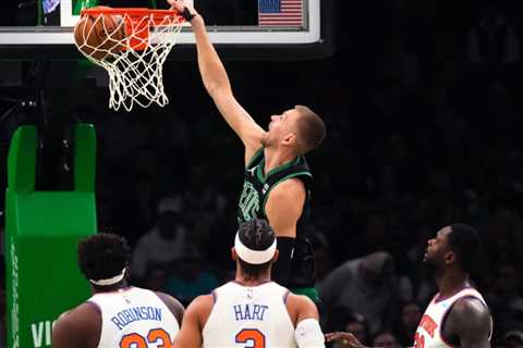 Celtics’ Porzingis to miss in-season quarterfinal vs. Pacers with calf injury
