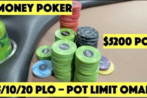 I Have the NUTS and RE-DRAW in $5200 PLO Pot | GMoney Poker VLOG #13 at The Lodge Card Club