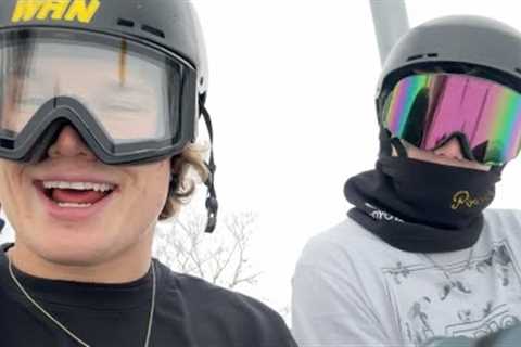 skiing 2024 OPENING PARK at MSLM! (with my lil bro)