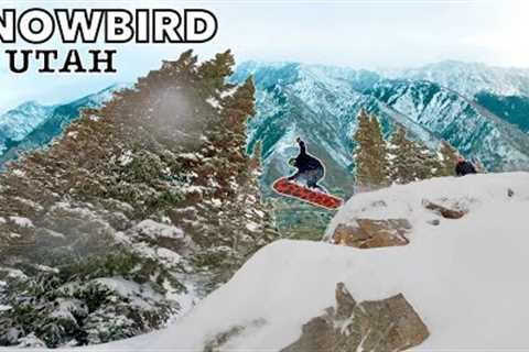 Mind-Blowing POWDER DAY at SNOWBIRD!! The BEST Resort in Utah 2023!