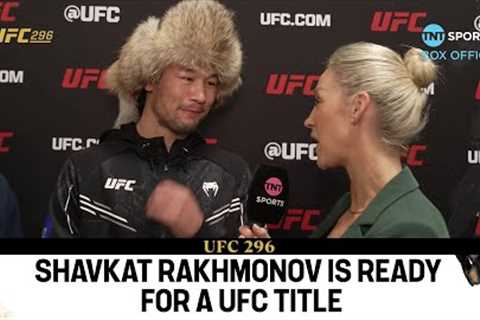 18 wins. 18 finishes. Shavkat Rakhmonov is coming for the UFC welterweight title 🏆 🇰🇿 #UFC296