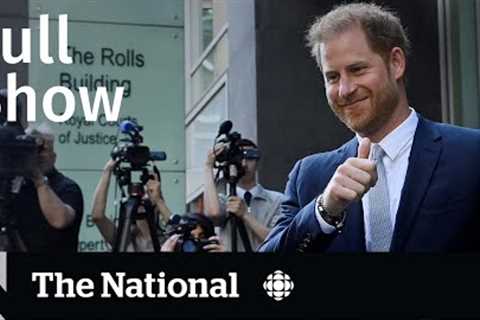 CBC News: The National | Prince Harry declares victory against tabloids