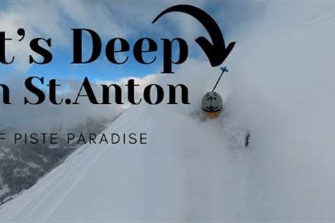 Current Situation in St Anton am Arlberg: off piste skiing. It''s a Powder playground.