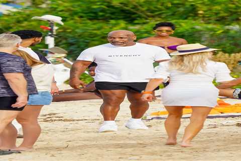 Mike Tyson Unwinds at Luxurious Nikki Beach Resort in St Barts