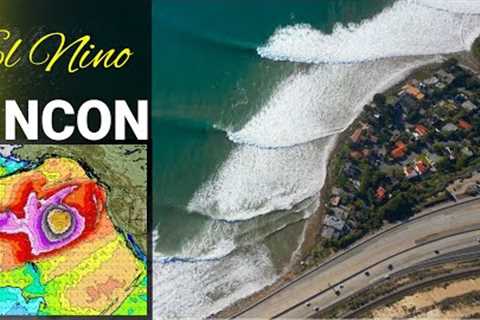 El Nino California Swell at Rincon Thursday December 28, 2023