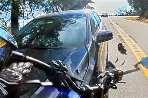 PROBABLY THE MOST UNLUCKY BIKER - Unbelievable Motorcycle Moments
