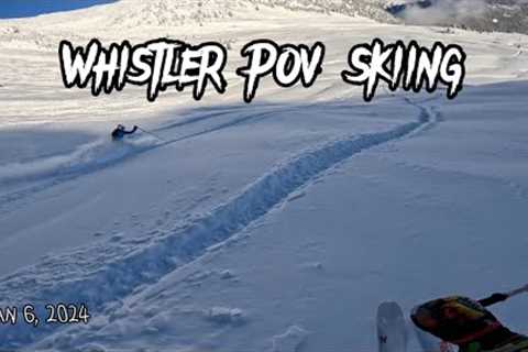 Whistler POV skiing (January 6, 2024) #povskiing #ski #alpine #alpineski #offpiste #whistler