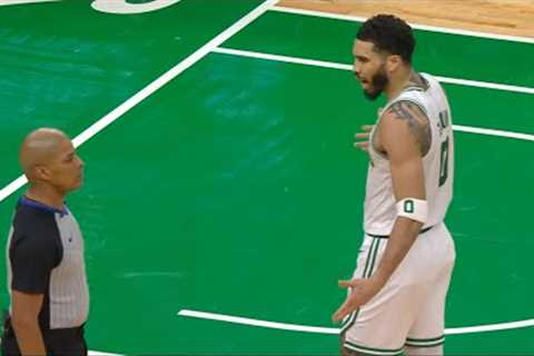 Jayson Tatum gets ejected for getting heated with ref after no call vs Rockets